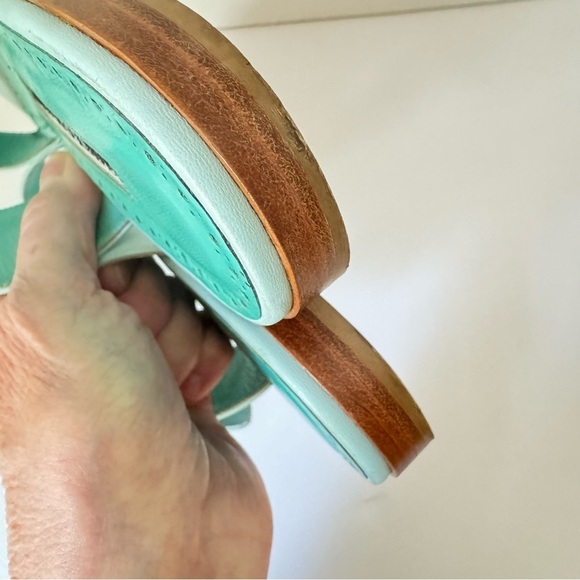 MANOLO BLAHNIK Tituba Buckle Slide Sandals Light Blue With Box Dust Bag Size 41 - Picture 13 of 16